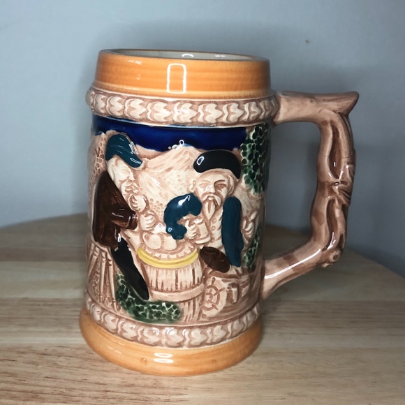 German style ceramic beer stein mug made in Japan EUC - Picture 1 of 3